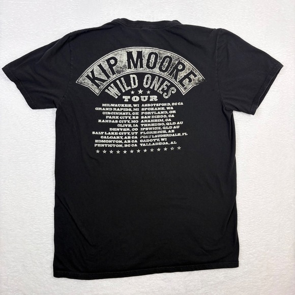 Kip Moore Wild Ones Tour T Shirt Black 2016 Concert Merch Large Country Western - Picture 3 of 8